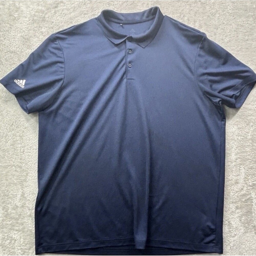 Adidas Primegreen Polo Shirt Men's 2XL Navy Blue Short Sleeve Performance Golf